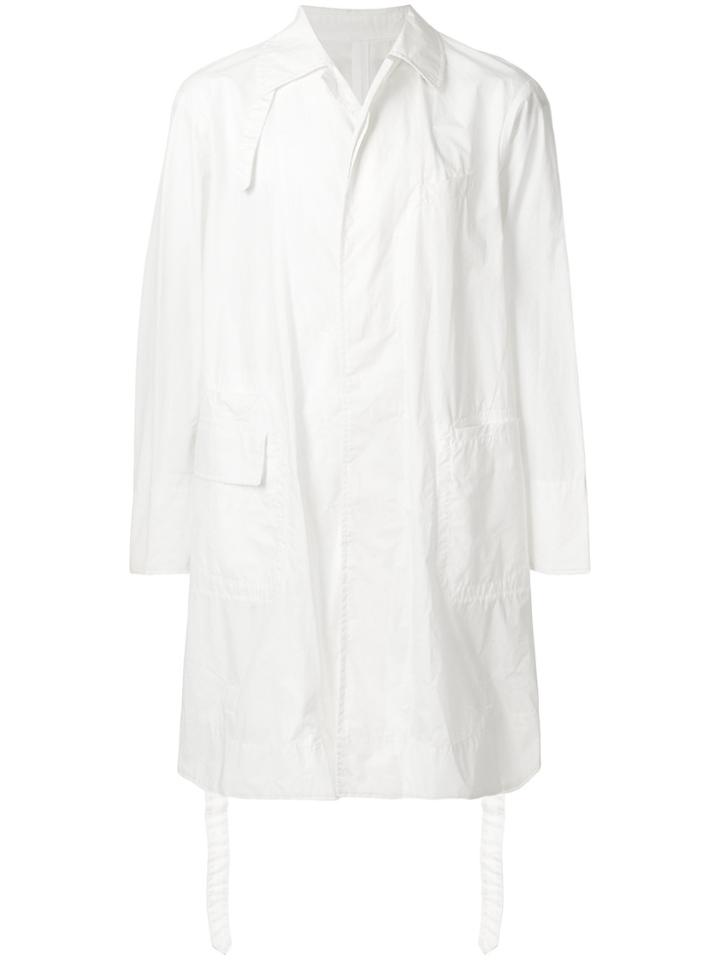 Takahiromiyashita The Soloist Single Breasted Overcoat - White