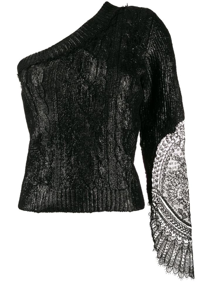 Ermanno Scervino One Shoulder Knit - Black