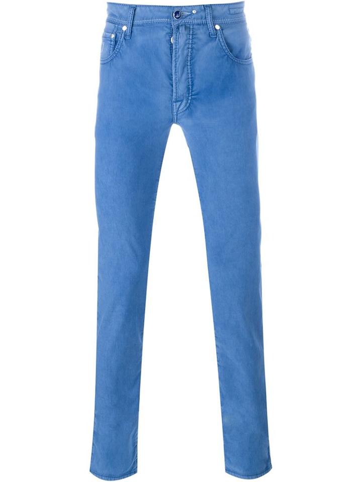 Jacob Cohen Slim-fit Jeans, Men's, Size: 30, Blue, Cotton/spandex/elastane