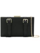 Love Moschino Buckle Detail Clutch Bag - Black