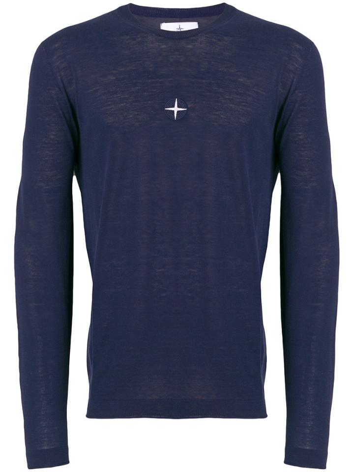 Stone Island Compass Sweater - Blue