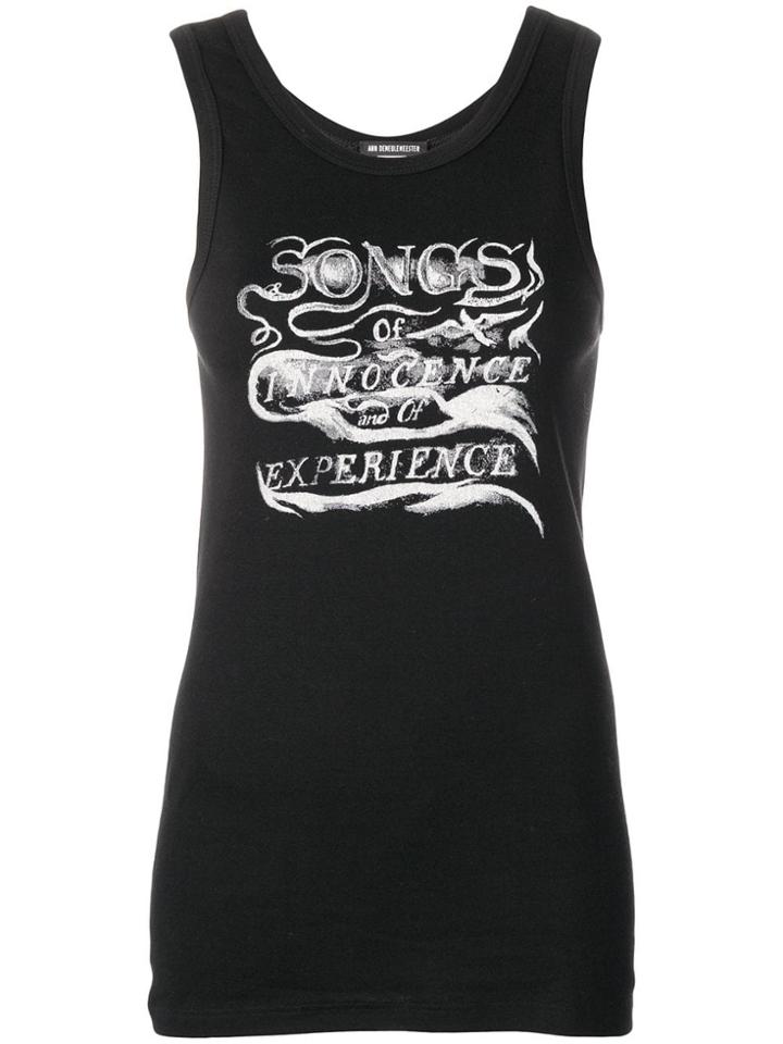 Ann Demeulemeester Innocence Tank Top - Black