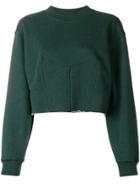 Cédric Charlier Cropped Sweatshirt - Green