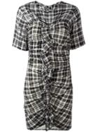 Isabel Marant Étoile Checked Dress, Women's, Size: 40, Black, Cotton/linen/flax