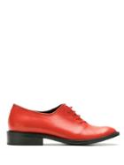 Reinaldo Lourenço Leather Oxford Shoes - Red