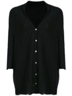 Album Di Famiglia Buttoned Cardigan - Black