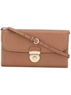 Salvatore Ferragamo 'fiamma' Wallet Crossbody Bag, Women's, Brown