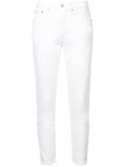 Levi's Skinny Cropped Jeans - White