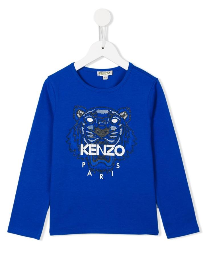 Kenzo Kids 'tiger' T-shirt, Boy's, Size: 10 Yrs, Blue