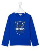 Kenzo Kids 'tiger' T-shirt, Boy's, Size: 10 Yrs, Blue