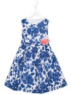 Familiar Floral Print Dress, Girl's, Size: 12 Yrs, White