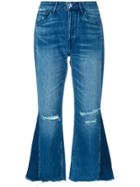 3x1 W4 Higher Ground Gusset Crop Jeans - Blue