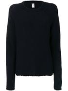 Kristensen Du Nord Ribbed Trim Jumper - Blue