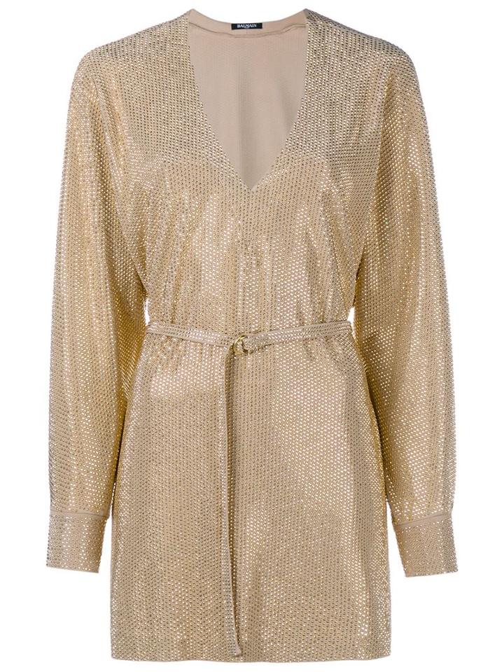 Balmain Embellished Tunic Dress