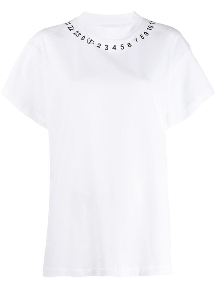 Maison Margiela Logo Crewneck T-shirt - White