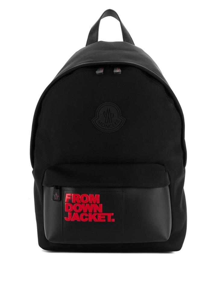 Moncler Logo Backpack - Black