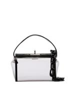 Gu De Transparent And Black Water Leather And Pvc Shoulder Bag -