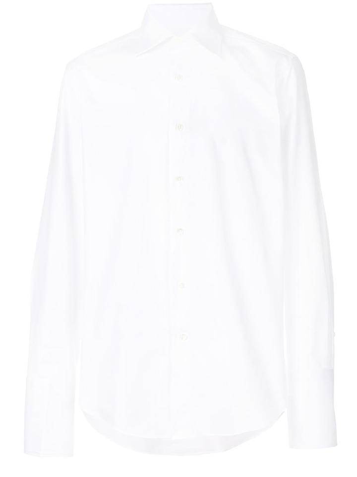 Canali - Plain Shirt - Men - Cotton - 39, White, Cotton