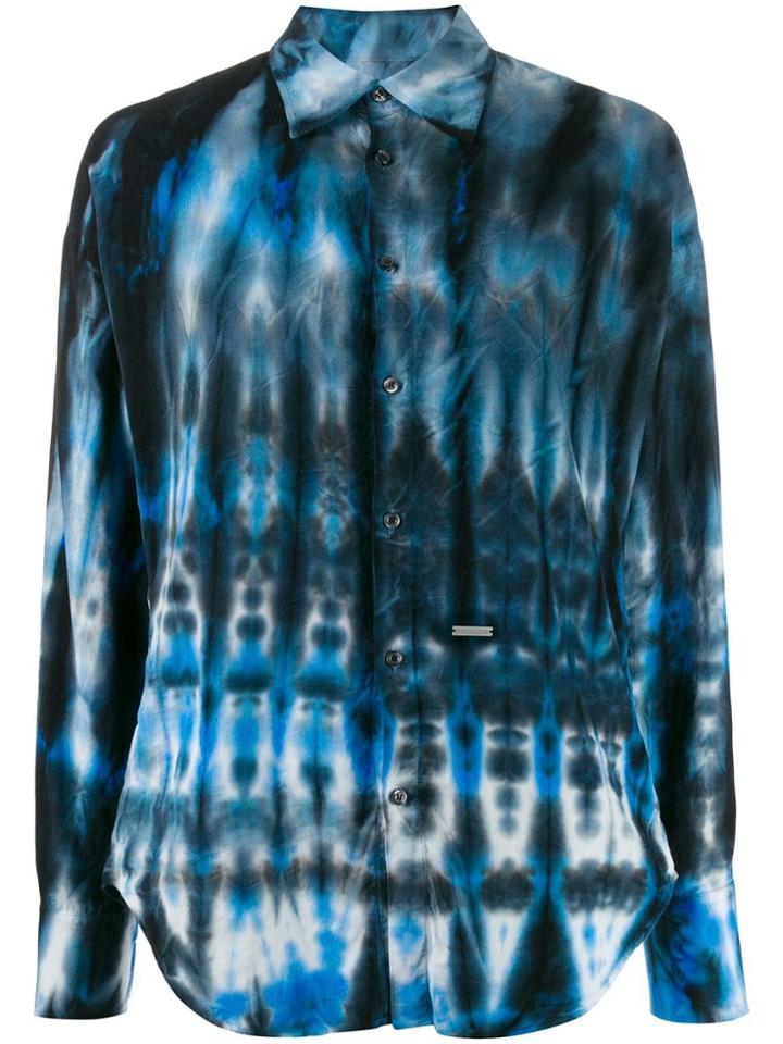 Dsquared2 Tie-dye Print Shirt - Blue