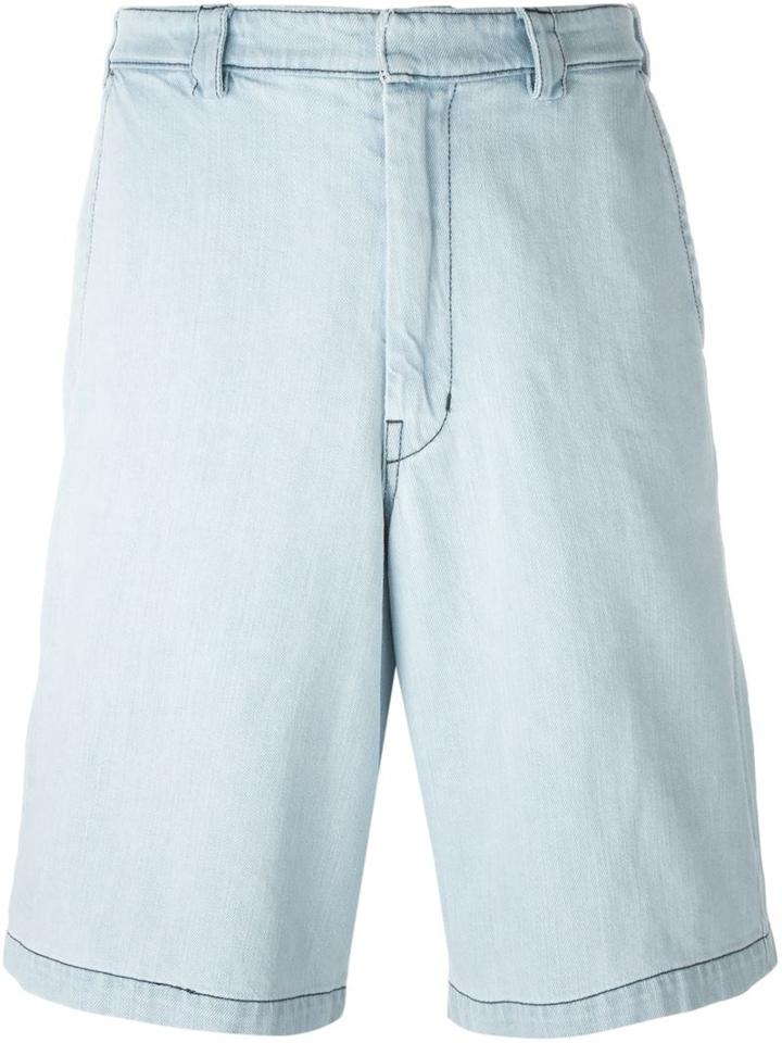 Gcds Logo Denim Shorts