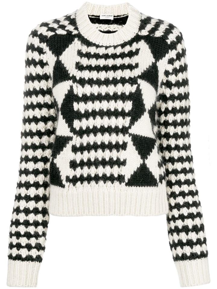 Saint Laurent Loose Knit Sweater - Black
