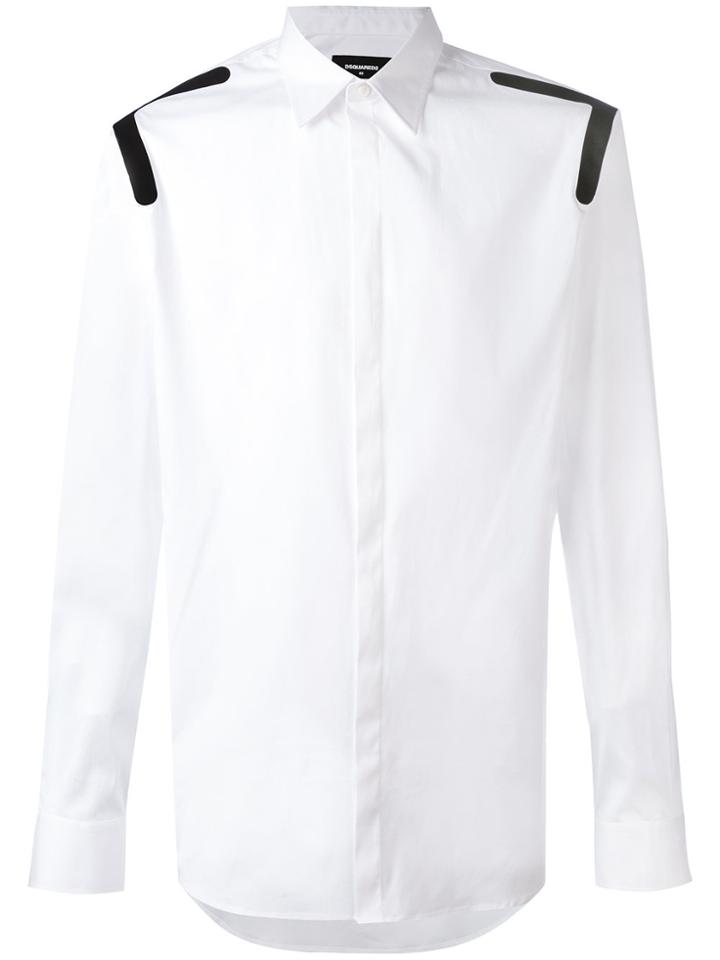 Dsquared2 Printed Shoulder Shirt - White