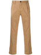 Pt01 Cropped Chinos - Brown