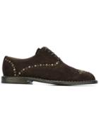 Dolce & Gabbana Studded Brogues - Brown