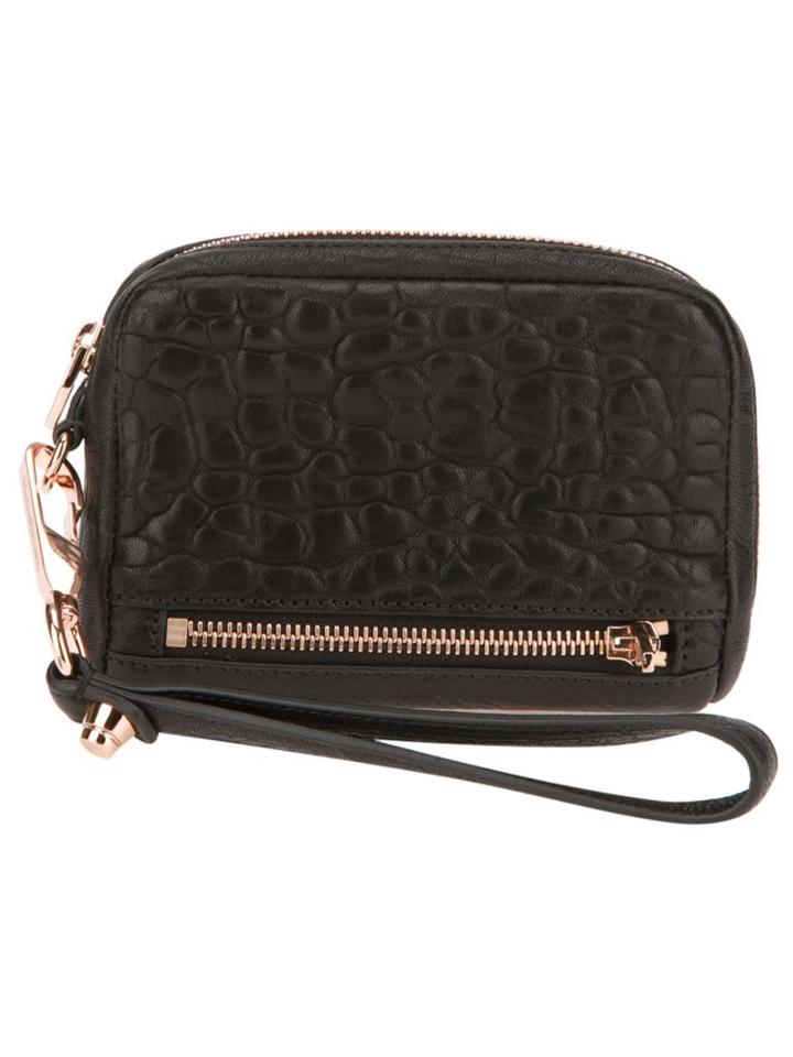 Alexander Wang 'fumo' Wristlet, Women's, Black, Calf Leather