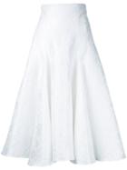 Bambah - Snowflake Midi Skirt - Women - Polyester - 12, White, Polyester