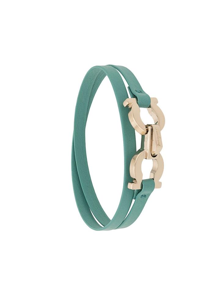 Salvatore Ferragamo Gancio Bracelet - Green