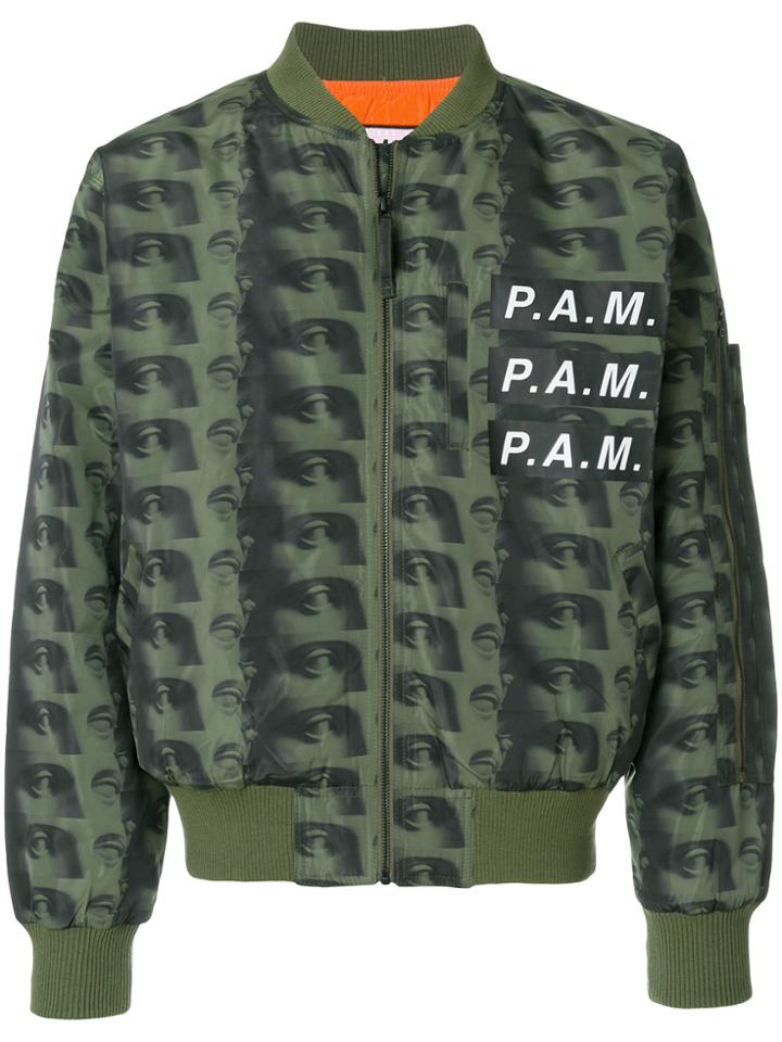 P.a.m. Eyelife Bomber Jacket - Green
