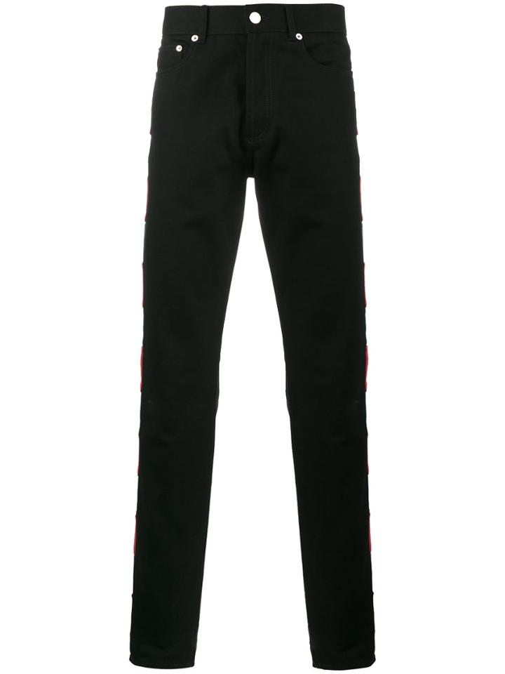 Givenchy Dash Stripe Slim-fit Jeans - Black