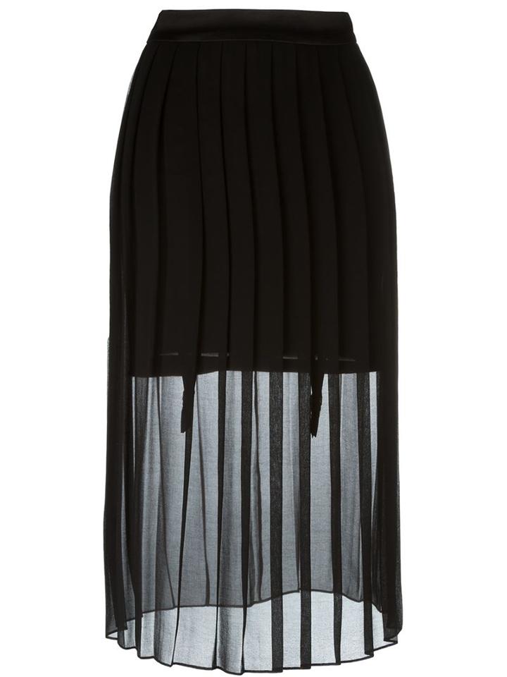 Murmur Sheer Pleated Skirt