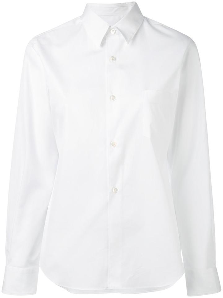 Comme Des Garçons Comme Des Garçons - Patch Pocket Shirt - Women - Cotton - L, White, Cotton