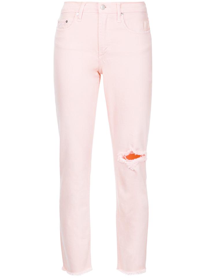 Nobody Denim True Jean Ankle Petals - Pink & Purple