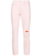 Nobody Denim True Jean Ankle Petals - Pink & Purple