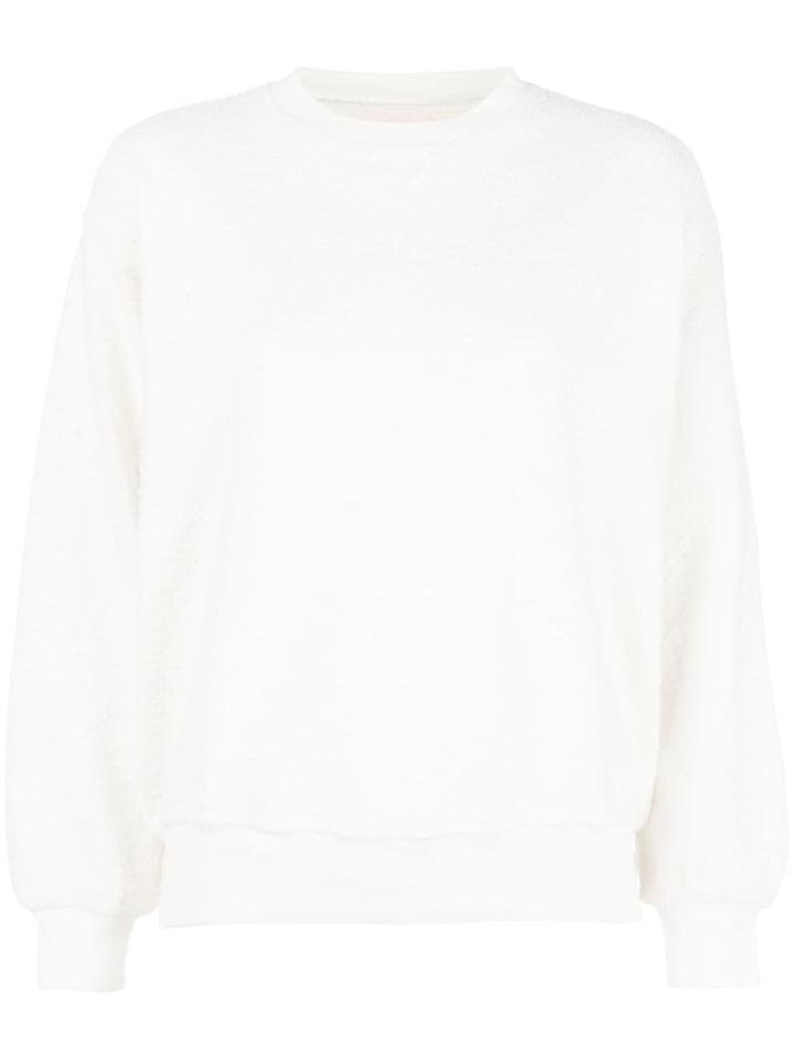 Anine Bing Lou Terry Style Sweatshirt - White