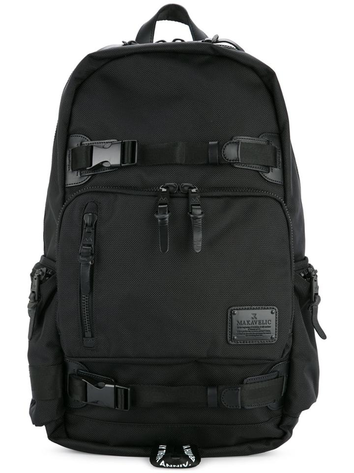 Makavelic 4th Anniversary Bind Up Canvas Backpack - Black