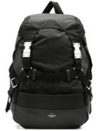 Valentino Buckled Strap Backpack - Black