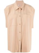 Nina Ricci Oversized Short-sleeved Shirt - Neutrals