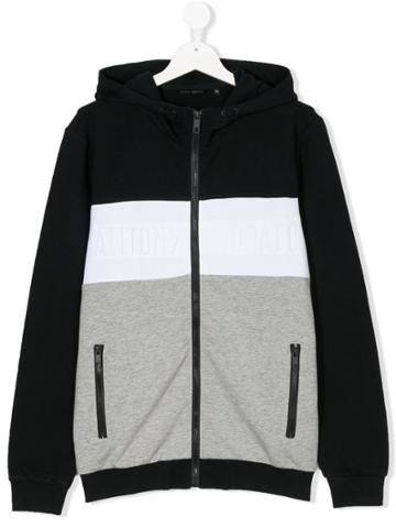Antony Morato Junior Teen Striped Hoodie - Blue