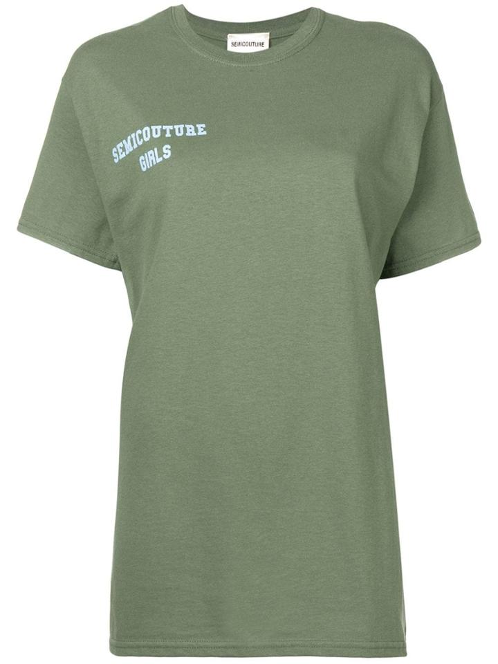 Semicouture 'caterina' T-shirt - Green