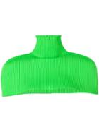 Gcds Ribbed Knit Collar - Green