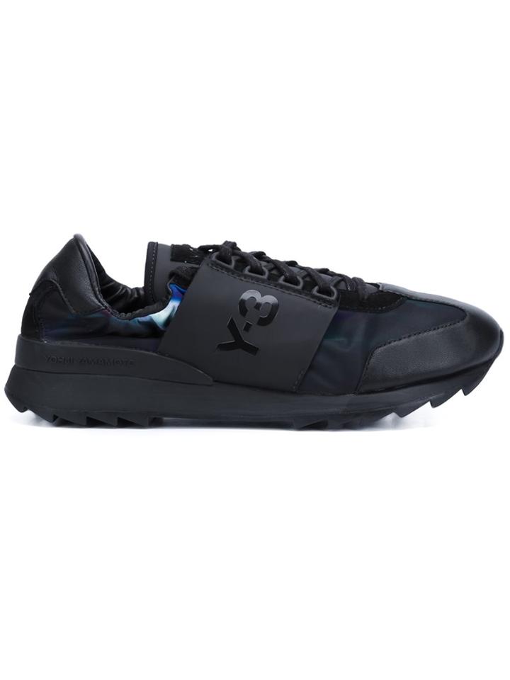 Y-3 Side Logo Sneakers - Black