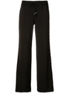 Alice+olivia Flared Trousers, Women's, Size: 0, Black, Polyester/spandex/elastane