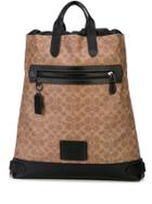 Coach Academy Drawstring Backpack - Brown