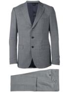 Tonello Jacquard Business Suit, Men's, Size: 54, Grey, Viscose/virgin Wool