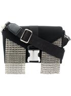 Christopher Kane Crystal Fringe Devine Shoulder Bag - Black