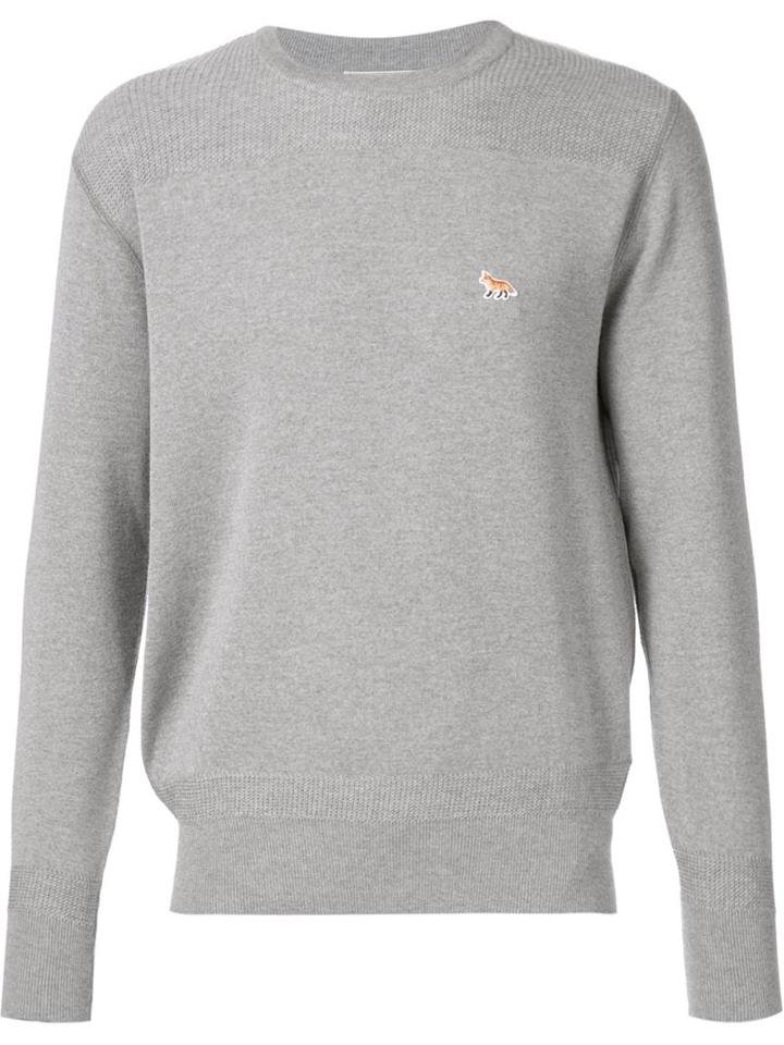 Maison Kitsuné Embossed Logo Sweater